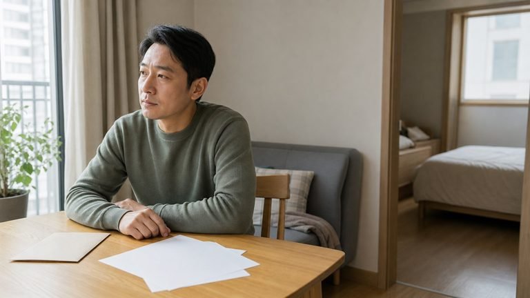 2026 주거급여 기준을 확인하려고 빈 서류를 살피는 모습